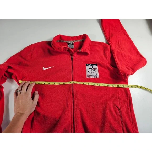 Nike Paralympic Vancouver 2010 zip up fleece size large EUC - Picture 7 of 7